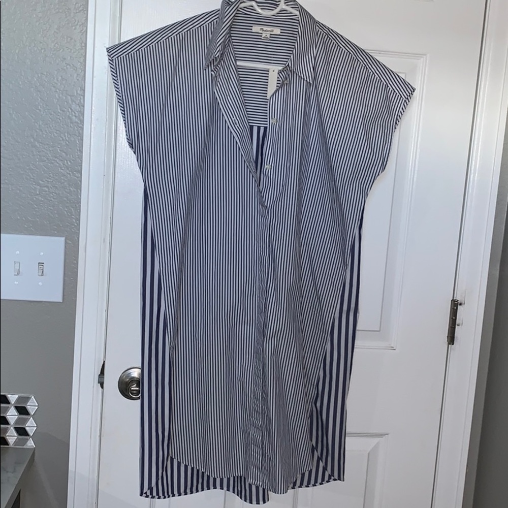 Madewell button down T-shirt dress
